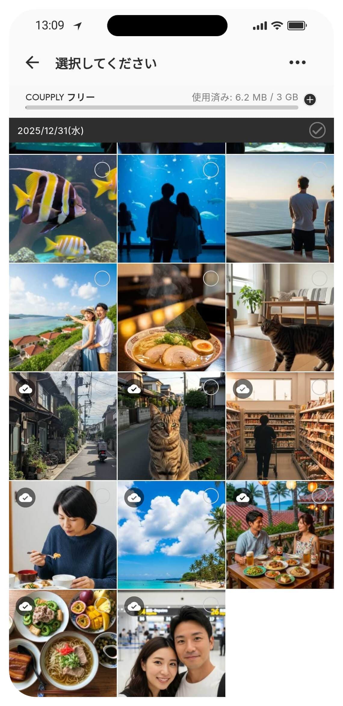 COUPPLYアップロード画面